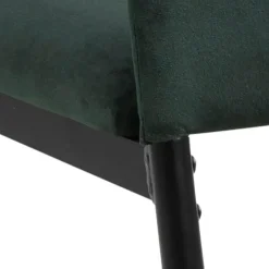 Fabrique de Styles Chaise salle à manger en tissu vert fonce - Demia* Chaises