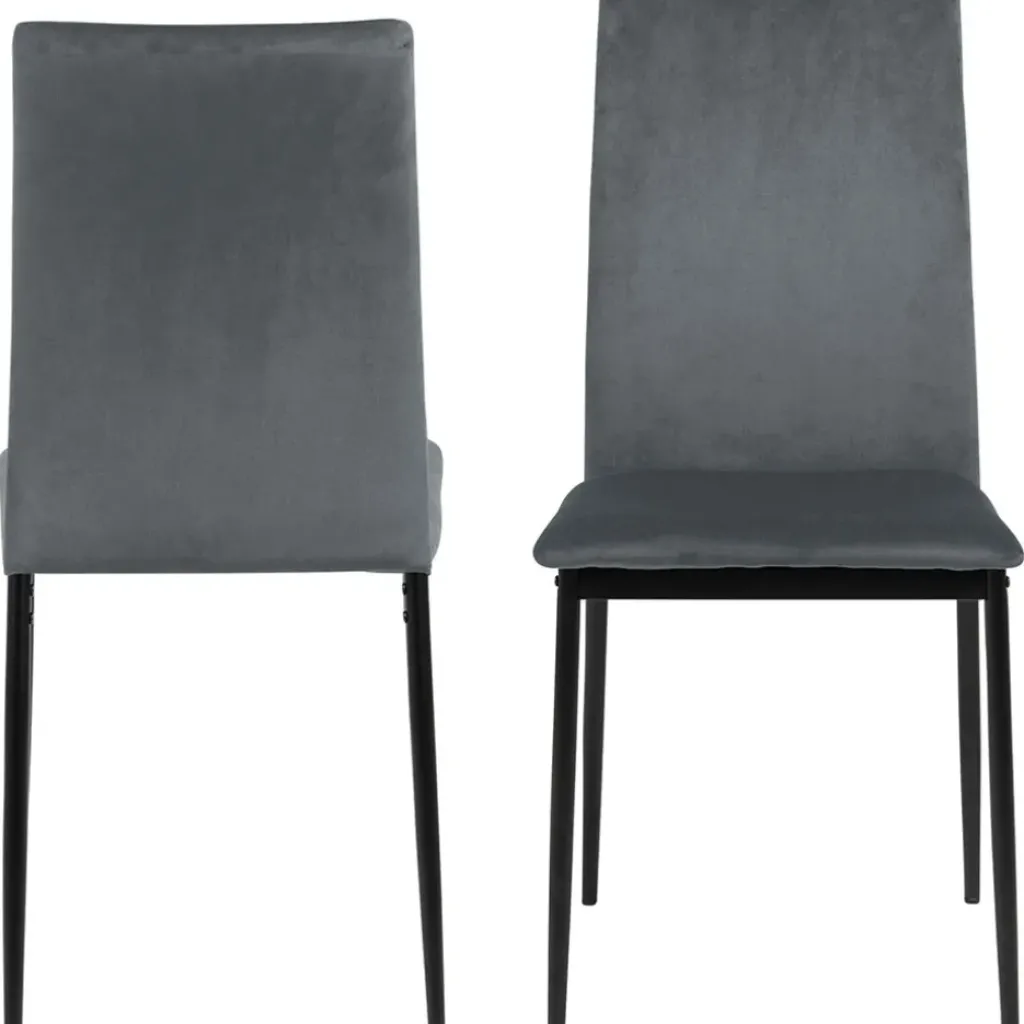 Fabrique de Styles Chaise salle à manger en velours - Demia* Chaises