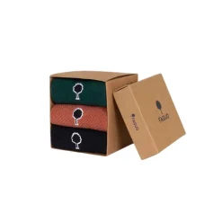 Fabrique de Styles Chaussettes vegan x3 bleu marine, vert foncé et rose brique 43/46* Accessoires Mode