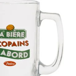 Fabrique de Styles Chope vert et rouge 40cl - Copains D'Abord* Verres À Alcool
