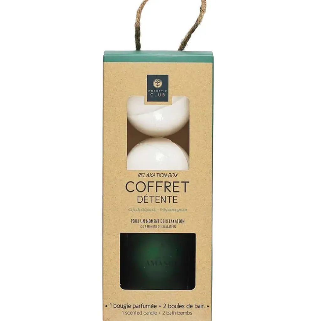 Fabrique de Styles Coffret bougie parfumée et 2 bombes de bain senteur amande* Bougies Parfumées
