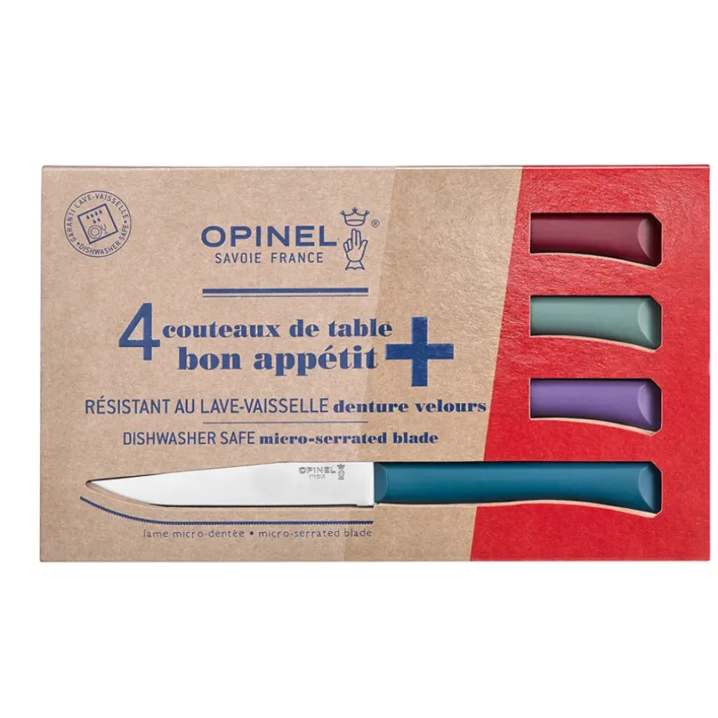 Fabrique de Styles Coffret de 4 couteaux de table multicolor - Opinel* Couverts