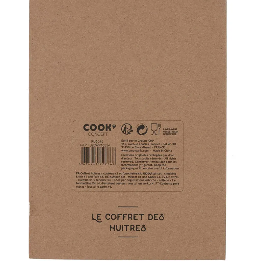 Fabrique de Styles Coffret huitre 1 couteau et 4 fourchettes - Noel* Ustensibles De Cuisine