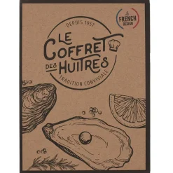 Fabrique de Styles Coffret huitre 1 couteau et 4 fourchettes - Noel* Ustensibles De Cuisine