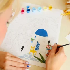 Fabrique de Styles Coffret peinture au numéro Santorini* Loisirs Créatifs