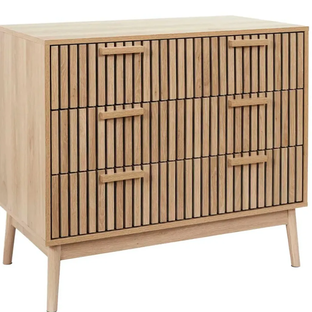 Fabrique de Styles Commode 3 tiroirs en pin naturel - Kara* Commodes