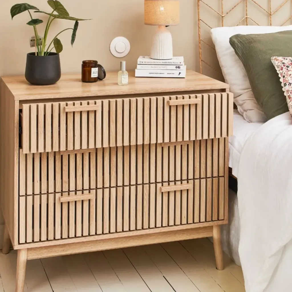 Fabrique de Styles Commode 3 tiroirs en pin naturel - Kara* Commodes