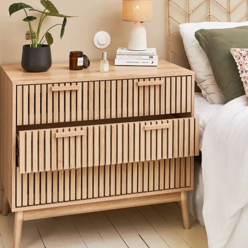 Fabrique de Styles Commode 3 tiroirs en pin naturel - Kara* Commodes