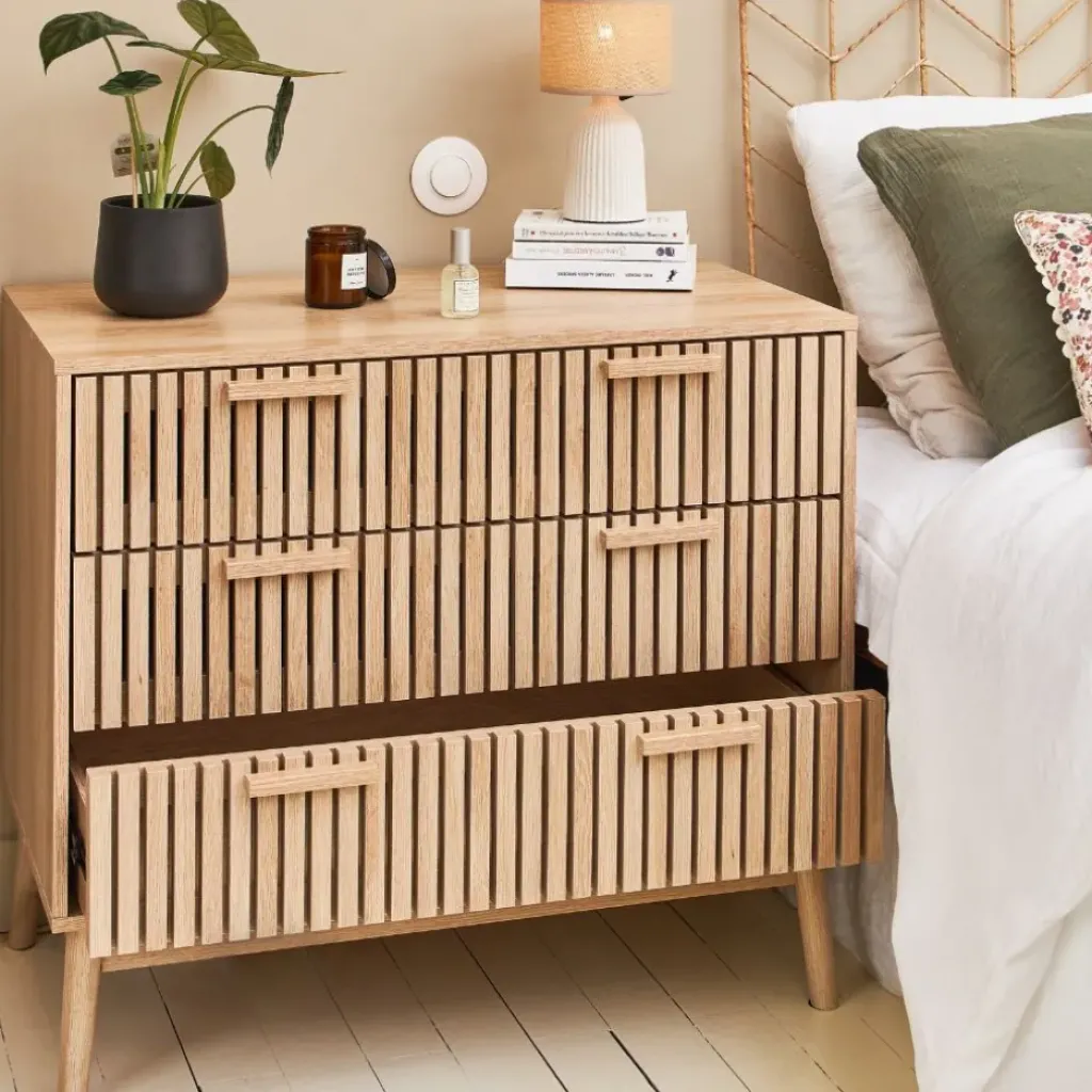 Fabrique de Styles Commode 3 tiroirs en pin naturel - Kara* Commodes