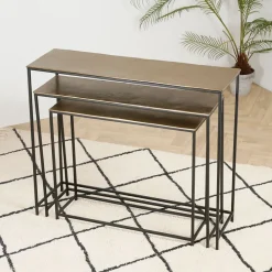 Fabrique de Styles Console gigogne (x3) en fer - Felia* Consoles