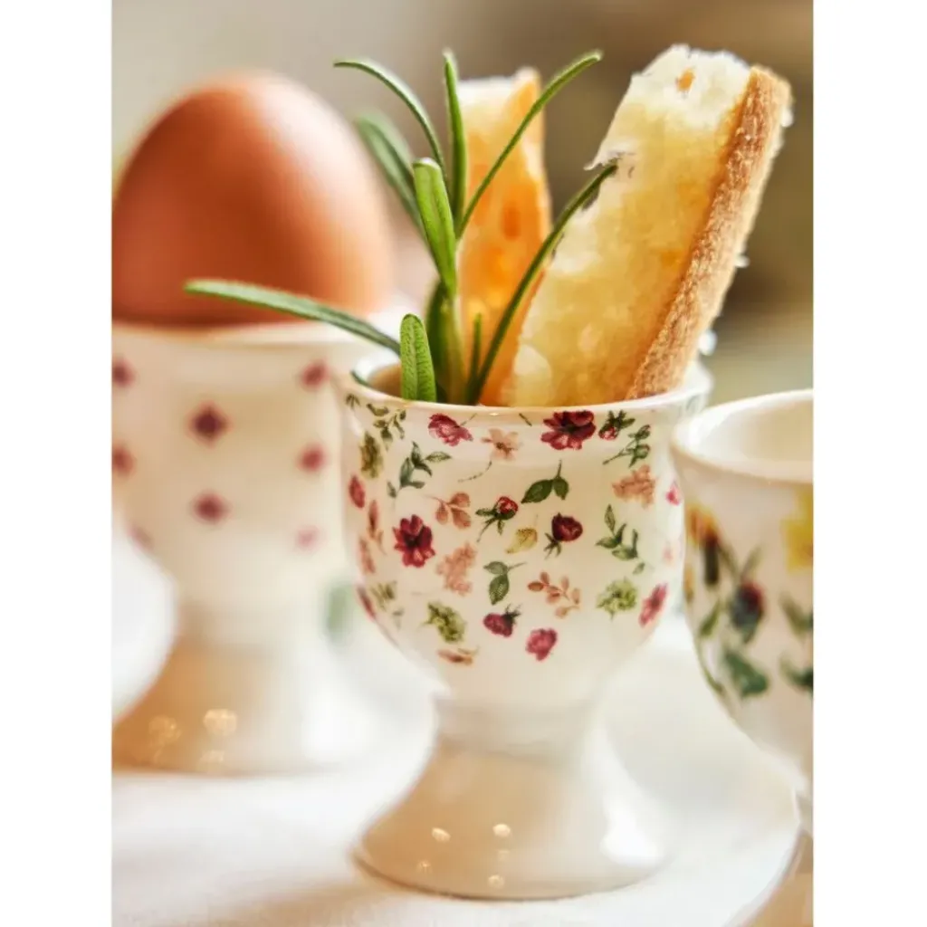 Fabrique de Styles Coquetier en faïence fleur - Collection* Accessoires De Table