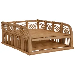 Fabrique de Styles Corbeille a papier 2 niveaux essencia bambou et rotin* Paniers Et Corbeilles