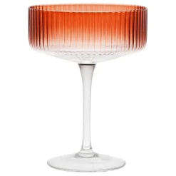 Fabrique de Styles Coupe champagne striée en verre - Funny* Verres À Alcool