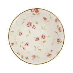 Fabrique de Styles Coupelle en faïence rose et doré d15cm - Rose* Bols Et Coupelles