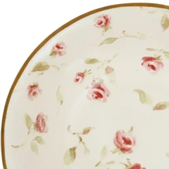 Fabrique de Styles Coupelle en faïence rose et doré d15cm - Rose* Bols Et Coupelles