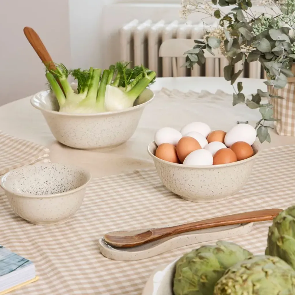 Fabrique de Styles Coupelle en grès moucheté d15cm - Jeanne* Bols Et Coupelles