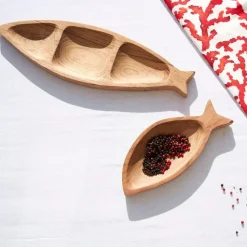 Fabrique de Styles Coupelle poisson en acacia 25x11cm - Dalbert* Petits Objets Déco