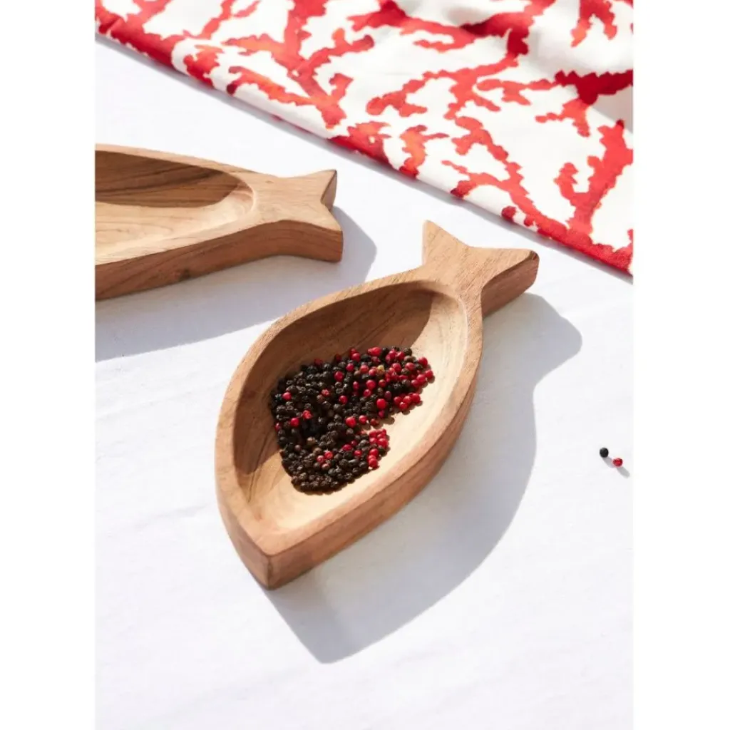 Fabrique de Styles Coupelle poisson en acacia 25x11cm - Dalbert* Petits Objets Déco