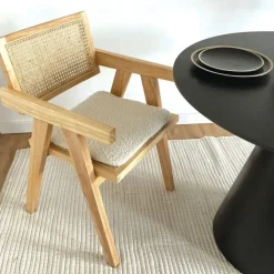 Fabrique de Styles Coussin de chaise carre bouclette 40x40cm* Coussins Et Housses