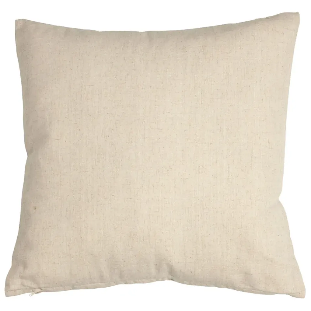Fabrique de Styles Coussin en coton et lin naturel et brun 45x45cm - A la ferme* Coussins Et Housses