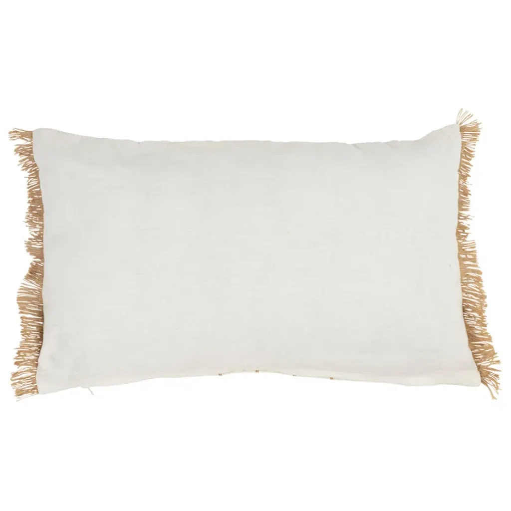 Fabrique de Styles Coussin en lin beige et blanc 30x50cm - Louise* Coussins Et Housses