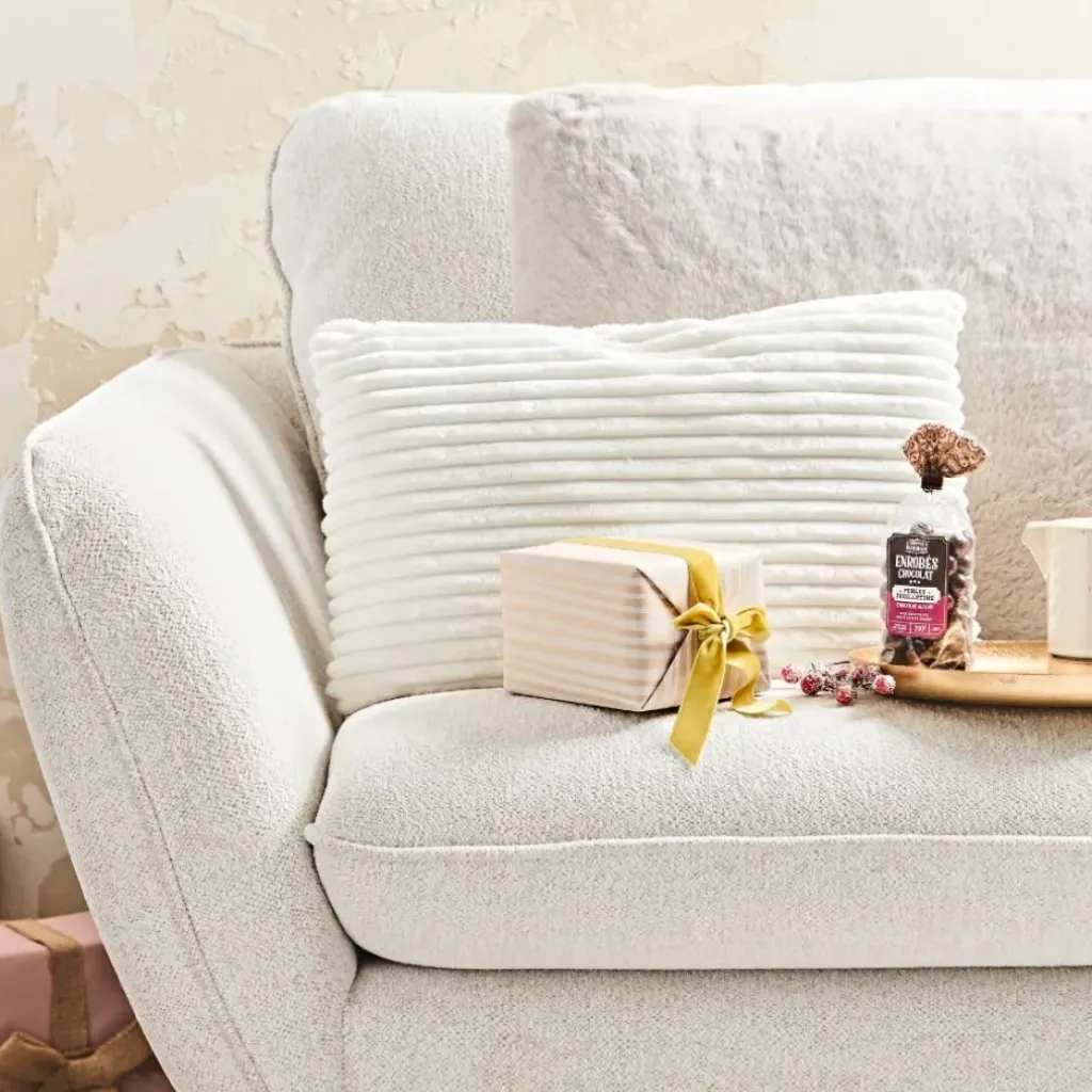 Fabrique de Styles Coussin grosse cotes flanelle en textile 30x50cm* Coussins Et Housses