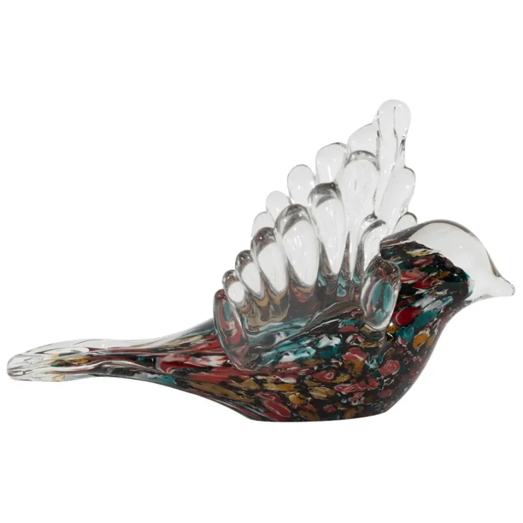 Fabrique de Styles Déco moineau en verre - Serin* Petits Objets Déco