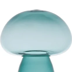 Fabrique de Styles Décoration champignon en verre émeraude H15,5cm - Dilacia* Petits Objets Déco
