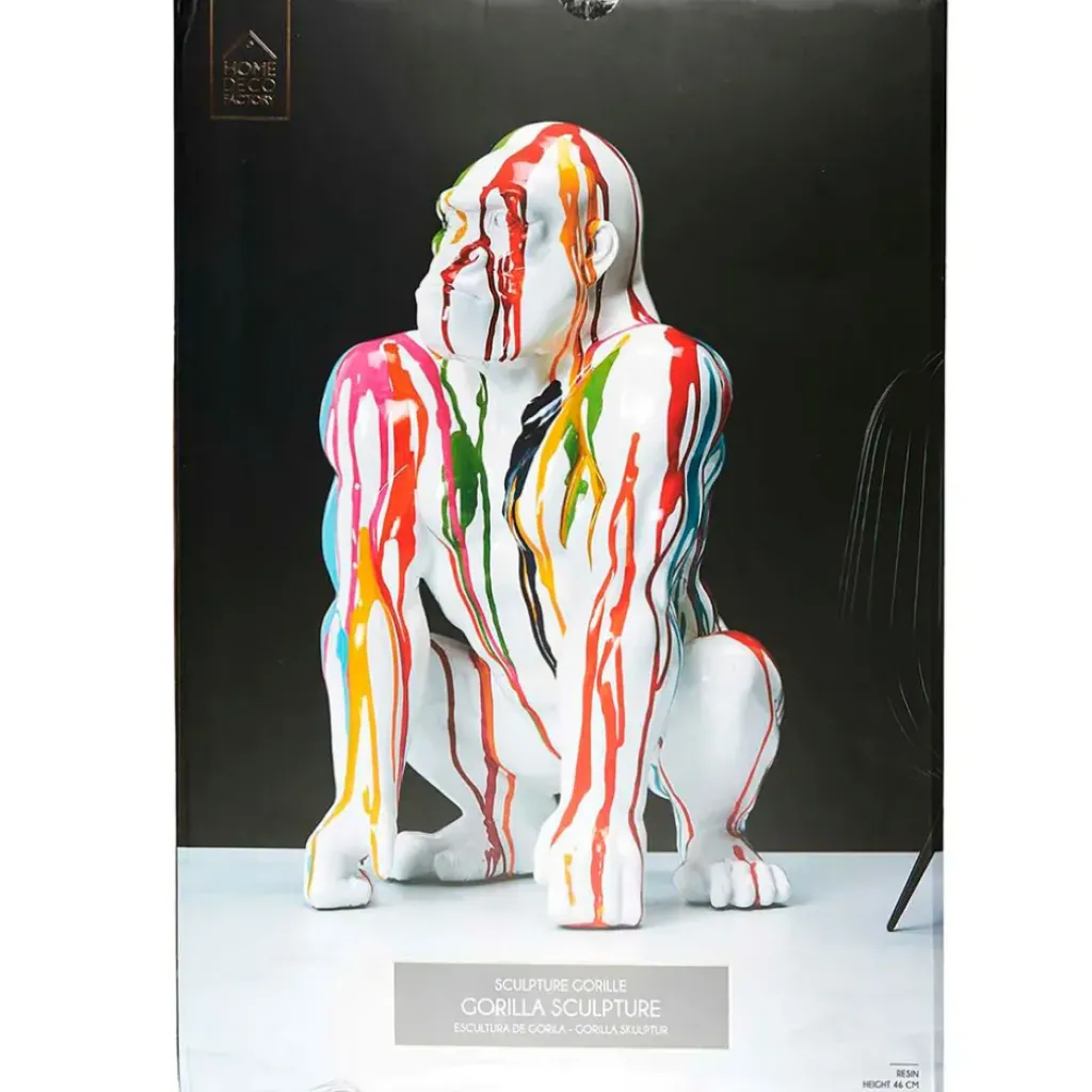 Fabrique de Styles Décoration gorille blanc rainbow* Petits Objets Déco