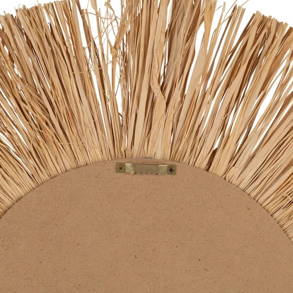 Fabrique de Styles Deco murale rosace en raphia naturel et blanc - Cauri* Déco À Suspendre Et Adhésive