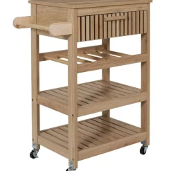 Fabrique de Styles Desserte en bois 3 niveaux et 1 tiroir - Kara* Ilots Et Dessertes