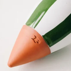 Fabrique de Styles Diffuseur d'eau en argile raye et blanc 25cl - Olla* Accessoires