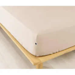 Fabrique de Styles Drap housse en flanelle sable 180x200cm - Candice* Draps Housses