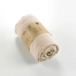 Fabrique de Styles Drap housse en flanelle sable 180x200cm - Candice* Draps Housses