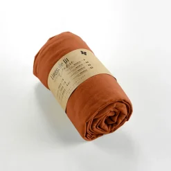 Fabrique de Styles Drap housse en flanelle tomette 180x200cm - Candice* Draps Housses