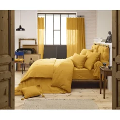 Fabrique de Styles Drap housse en gaze de coton 160x200cm - Gaia* Draps Housses