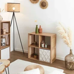 Fabrique de Styles Etagère module 4 cases 66x66cm - Baia* Bibliothèques Et Étagères