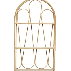 Fabrique de Styles Etagère murale 3 niveaux en paulownia h73cm - Java* Étagères Murales