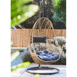 Fabrique de Styles Fauteuil de jardin oeuf suspendu en resine tressée - Riga*Enfant Chaises, Fauteuils|Jardin