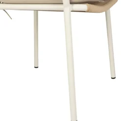 Fabrique de Styles Fauteuil d'extérieur avec coussin en tissu beige et blanc - Ajay*Enfant Chaises, Fauteuils|Jardin