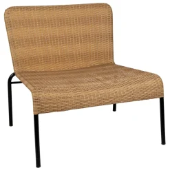 Fabrique de Styles Fauteuil d'extérieur en acier et effet cannage naturel - Malaya*Enfant Chaises, Fauteuils|Jardin