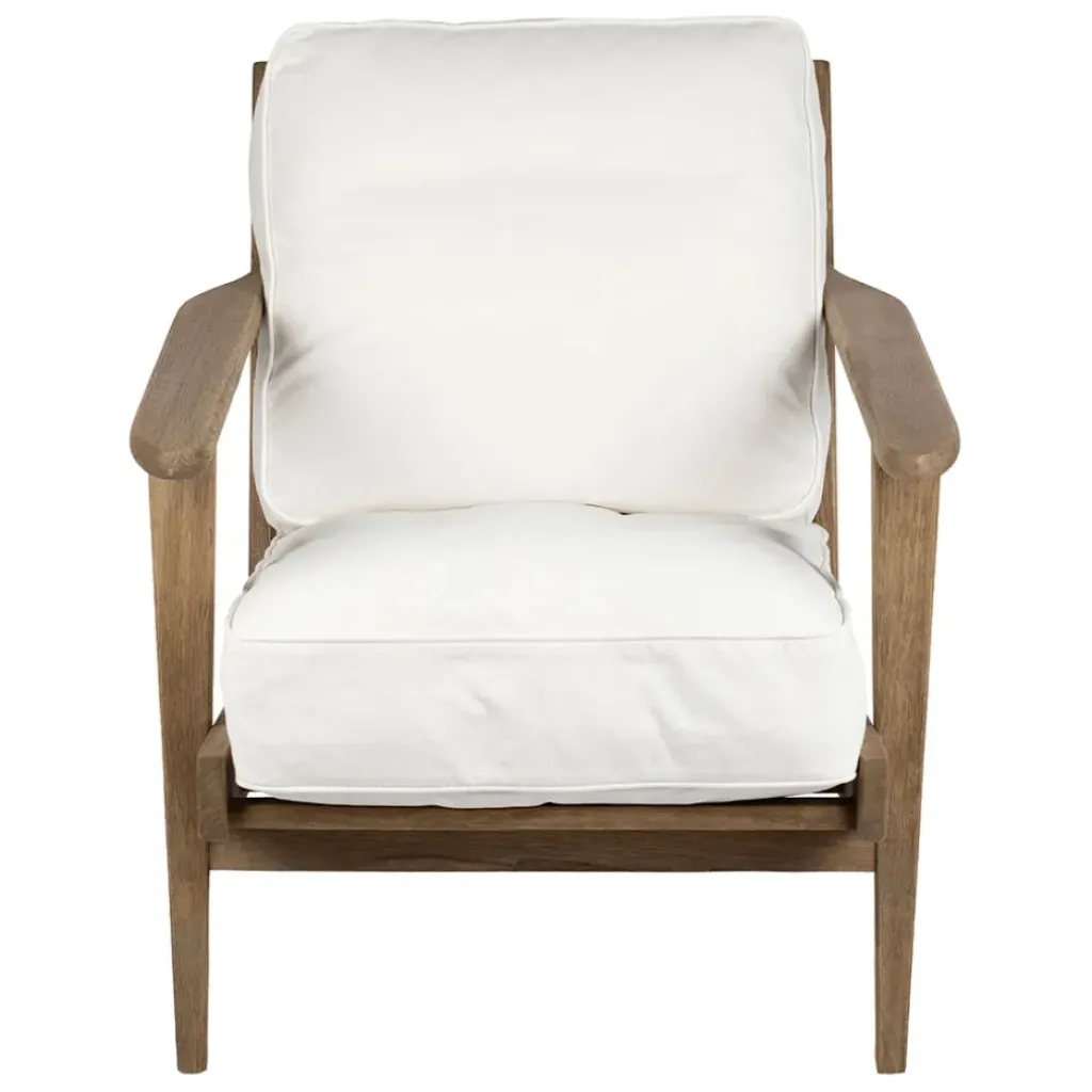 Fabrique de Styles Fauteuil en coton et chêne - Laureli* Fauteuils