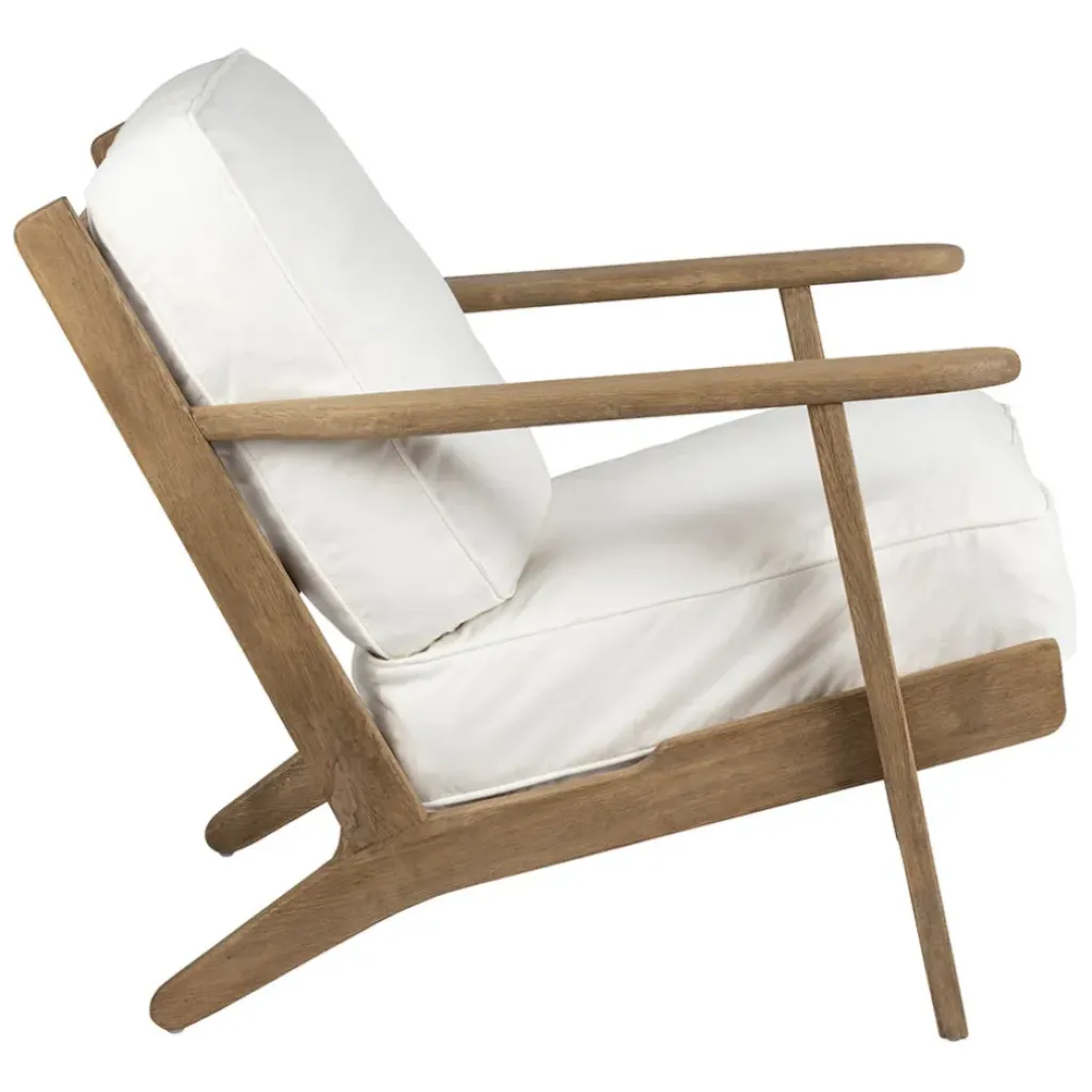 Fabrique de Styles Fauteuil en coton et chêne - Laureli* Fauteuils