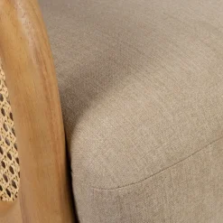 Fabrique de Styles Fauteuil en tissu et hévéa - Firmin* Fauteuils