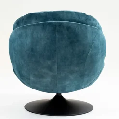 Fabrique de Styles Fauteuil pivotant en velours bleu - Topi* Fauteuils