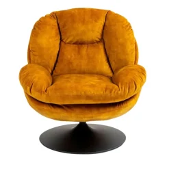 Fabrique de Styles Fauteuil pivotant en velours - Topi* Fauteuils