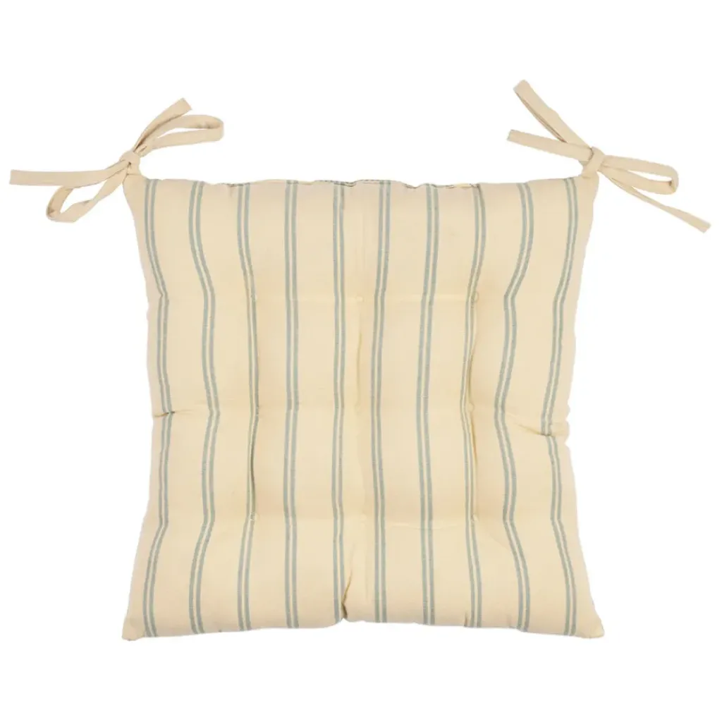 Fabrique de Styles Galette de chaise en coton vichy 40x40cm - Campagne* Galettes De Chaise