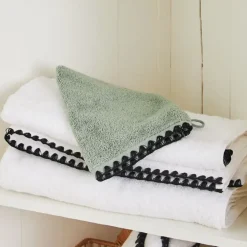 Fabrique de Styles Gant de toilette en coton celadon 15x21cm - Issey* Gants