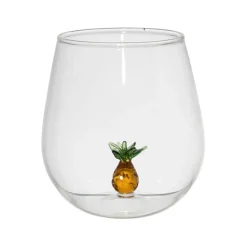 Fabrique de Styles Gobelet ananas en verre 38cl - Colorea* Verres À Eau Et Gobelets