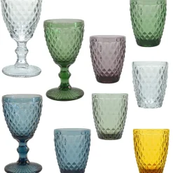 Fabrique de Styles Gobelet en verre ambré 22cl - Diamond* Verres À Eau Et Gobelets
